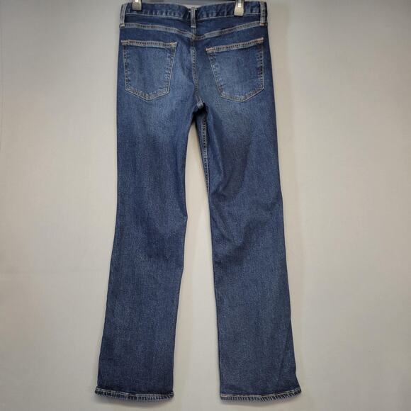 Old Navy Jeans Mens 32x32 Blue Boot Cut Built In Tough Flex Dark Wash Outdoors - Picture 14 of 15